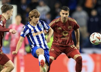 Un momento di Porto Roma in Europa League (Foto ANSA)