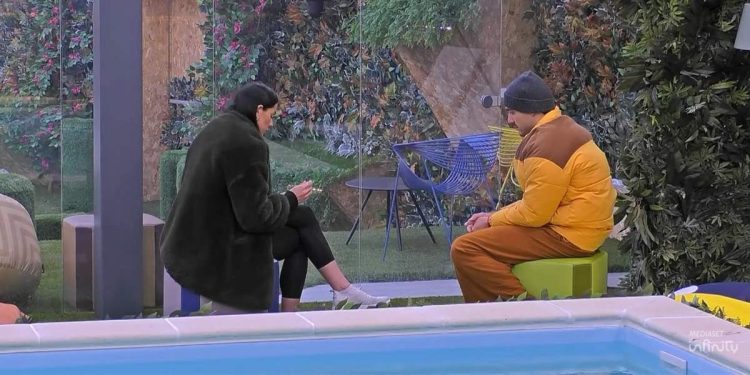 Lorenzo Spolverato ha dei dubbi su Shaila al Grande Fratello (Screen Mediaset Infinity)