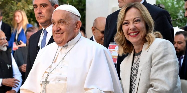 Meloni e Papa Francesco