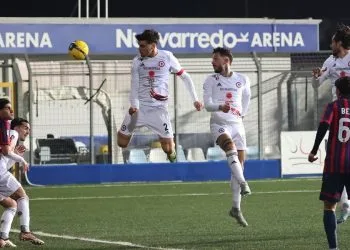Alessandro Silvestro segna con il Foggia contro il Taranto (da facebook.com/officialcalciofoggia1920)