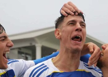 L'esultanza dell'Audace Cerignola (da facebook.com/SerieCofficial)