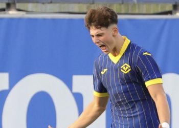 Ioan Vermesan esulta con il Verona Primavera (da Facebook)