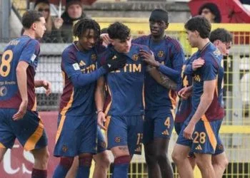 La Roma Primavera esulta (da Facebook)