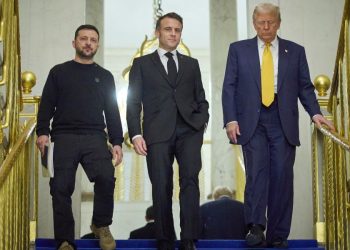 Zelensky, Macron e Trump