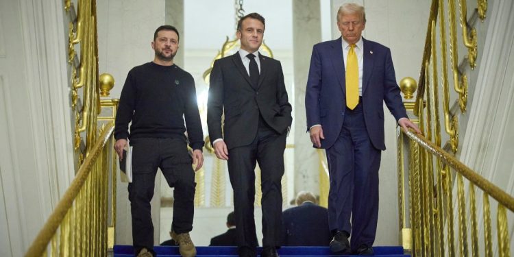 Zelensky, Macron e Trump