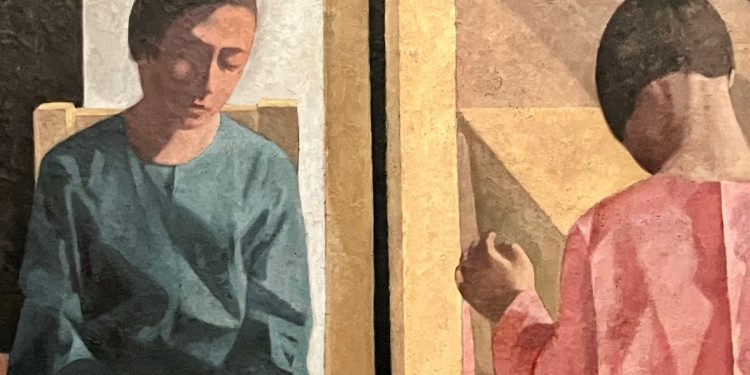 Felice Casorati, "Annunciazione" (1927, particolare)