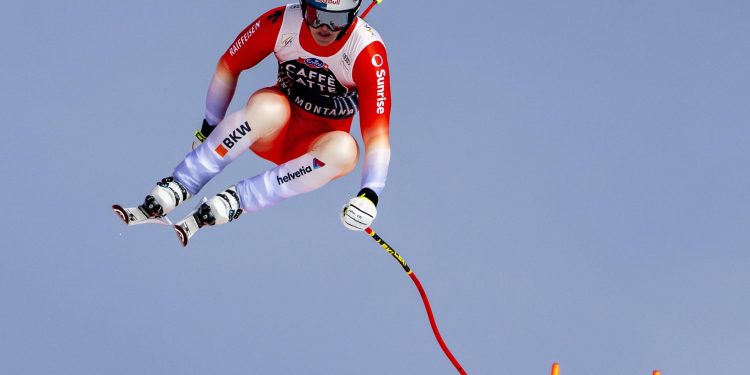 Von Allmen diretta discesa Crans Montana