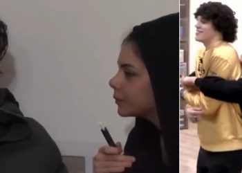 Francesca con Nicolò e Jacopo Sol ad Amici 24 (Foto: Screen)