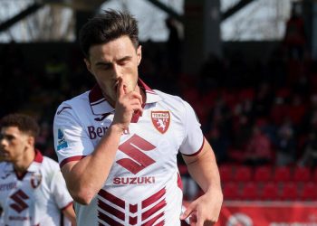 L'esultanza di Eljif Elmas con il Torino (Foto ANSA)
