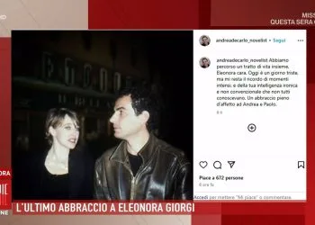 Andrea De Carlo, compagno di Eleonora Giorgi (Foto: Storie Italiane)