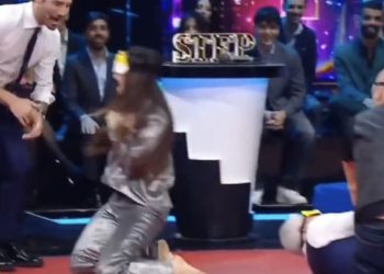 Stefano De Martino e Lorella Boccia a Step