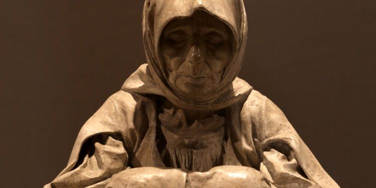 Francesco Ciusa, "La madre dell'ucciso" (1906-07, particolare)