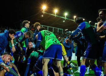 La Feralpisalò, terza forza nel girone A di Serie C (da facebook.com/leonidelgarda)