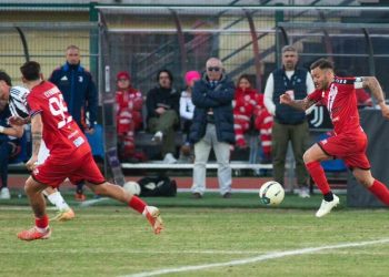 Mattia Rolando sprinta con l'Altamura (da facebook.com/TeamAltamura)