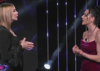 Shaila Gatta contro Stefania Orlando al GF (Foto Screen: Mediaset Infinity)