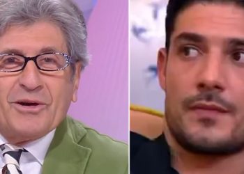 Gianni Ippoliti e Lorenzo Spolverato (Foto: Screen)