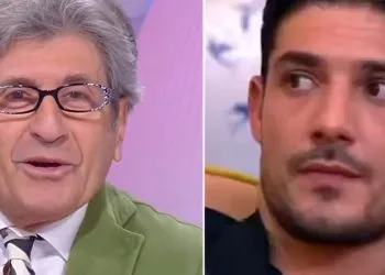 Gianni Ippoliti e Lorenzo Spolverato (Foto: Screen)