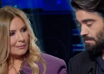 Selvaggia Lucarelli e Lorenzo Biagiarelli a L'Eredità
