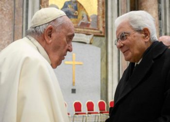 Papa Francesco con Mattarella