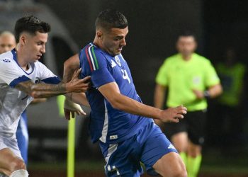 Alessandro Buongiorno con l'Italia (Foto ANSA)