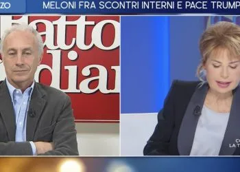 Marco Travaglio e Lilli Gruber