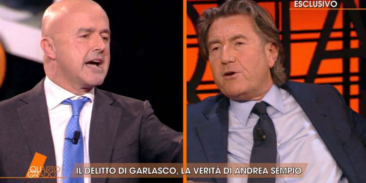 Gianluigi Nuzzi vs avvocato De Rensis (Foto: Quarto Grado)