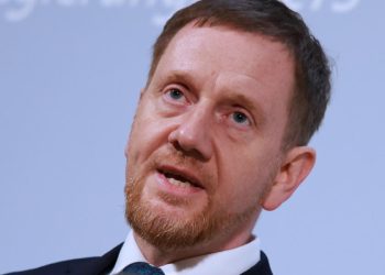 Michael Kretschmer, Presidente della Sassonia, 2025 (Foto ANSA)