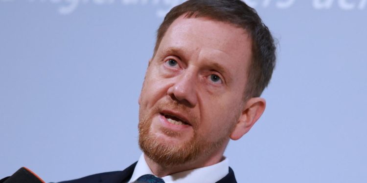 Michael Kretschmer, Presidente della Sassonia, 2025 (Foto ANSA)