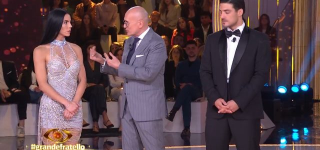 Shaila Gatta e Lorenzo Spolverato alla finale del GF