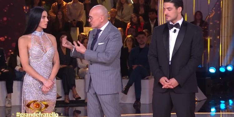 Shaila Gatta e Lorenzo Spolverato alla finale del GF