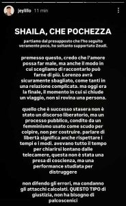 Jey Lillo contro Shaila Gatta Instagram