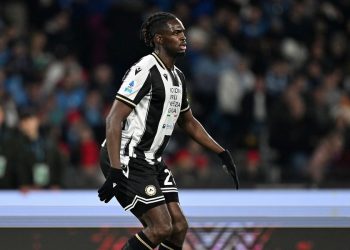 Oumar Solet con la maglia dell'Udinese (da Facebook)