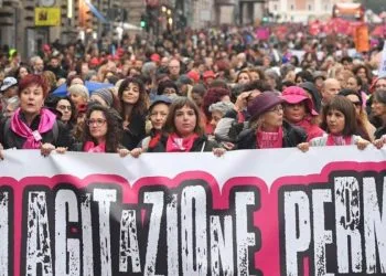 Corteo di Non una di meno