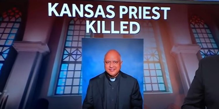 Don Arul Carasala, sacerdote ucciso in Kansas, 2025 (Foto KMBC)