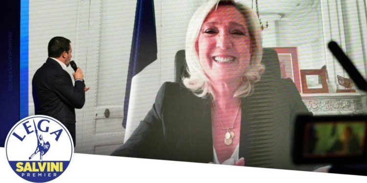 Marine Le Pen al Congresso Lega
