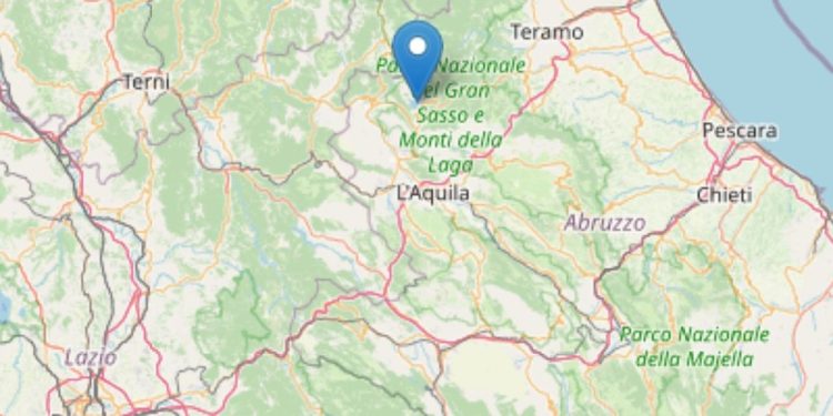 Terremoto Capitignano, 11 aprile 2025 (Foto Ingv)