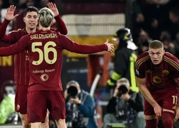 Soulè e Saelemaekers esultano per il gol in Serie A contro la Lazio (Foto: Ansa)