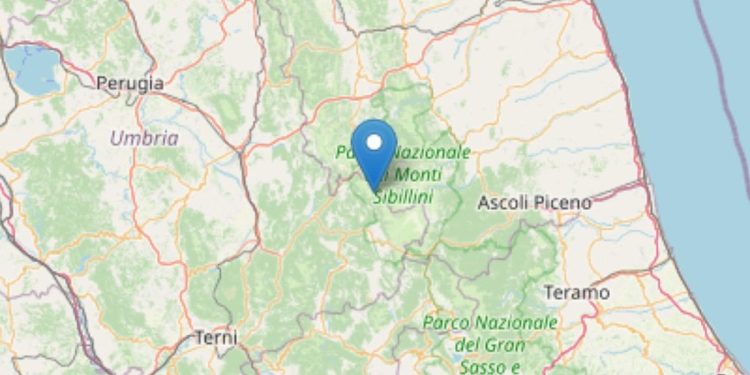 Terremoto Preci M 2.1, 14 aprile 2025 (Foto Ingv)