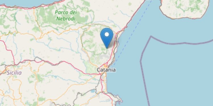 Terremoto Zafferana Etnea, 15 aprile 2025 (Foto Ingv)