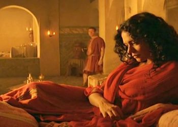 Maria Grazia Cucinotta è Maria Maddalena, nel film del pomeriggio di Rete 4 (Foto Web)