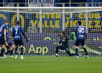 Il gol di Emil Holm in Inter Bologna (Foto ANSA)