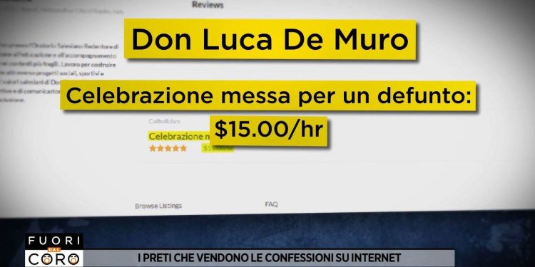 Sacramenti a pagamento (Foto: Fuori dal coro)