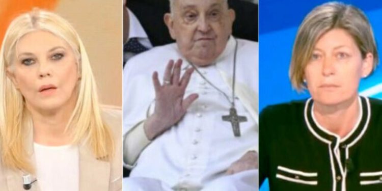 Papa Francesco morto, giornaliste senza trucco