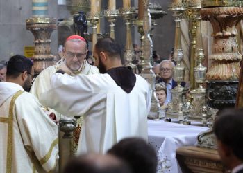 Pizzaballa, messa per Papa Francesco