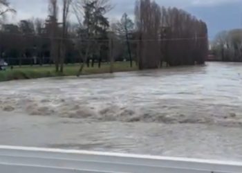 Fiume Saterno, Imola, 2025 (Foto: Corriere di Romagna)