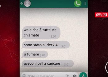 La chat di Gessica Disertore (Foto: Chi l'ha visto)