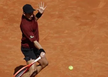 Matteo Arnaldi al Madrid Open 2025 (Foto ANSA)