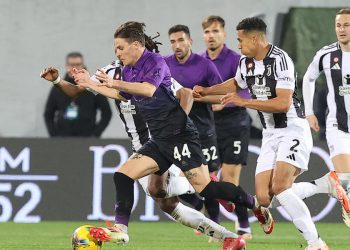 Alberto Costa in azione con la Juventus (Foto ANSA)