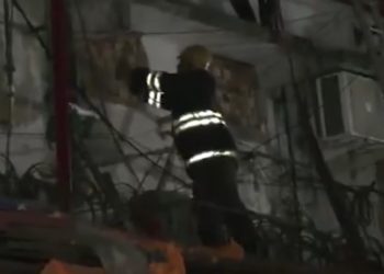 Incendio hotel a Calcutta, 30 Aprile 2025 (Foto: The Indian Post)