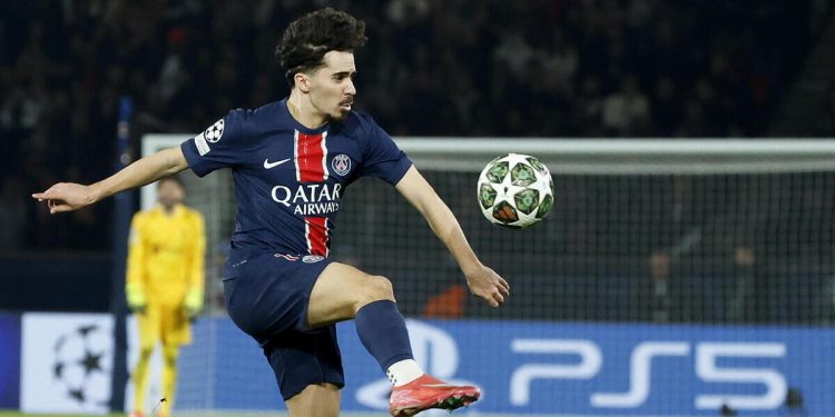 Vitinha, centrocampista portoghese del Psg (Foto ANSA)